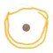 The Bead Chest Bright Yellow 4mm Glass Heishi Beads - 26" Strand of Indonesian Java Spacer Beads for Crafts & Jewelry Making